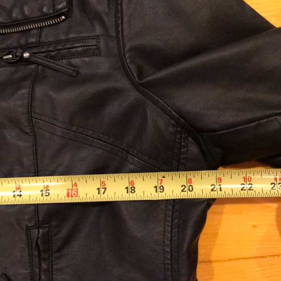 Apt. 9 Black Faux Leather Moro Jacket - Picture 7 of 8